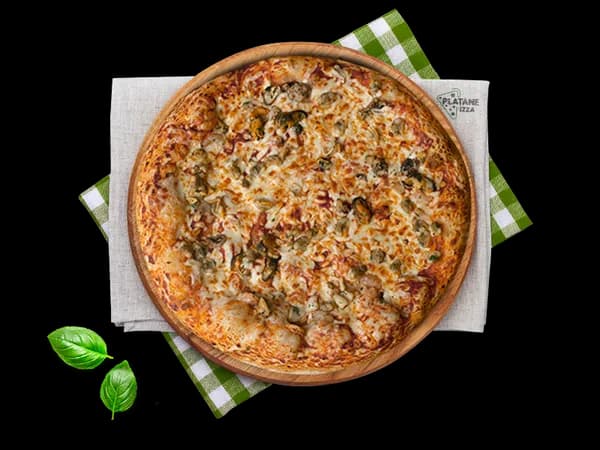 Fruits de mer, Pizzas Platane Pizza