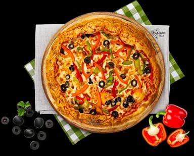 Vegetarienne, Pizzas Platane Pizza