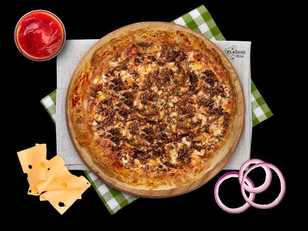 Viande Hachee, Pizzas Platane Pizza